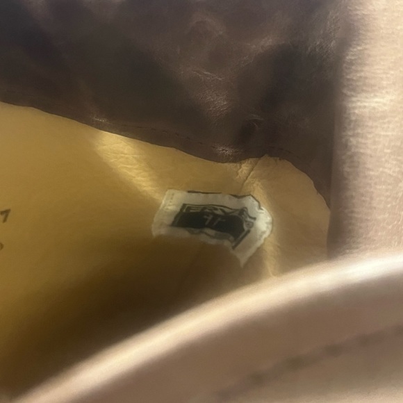 Frye Jane over the knee or cuffed leather boots brown size 8 Made in Mexico - Picture 13 of 14